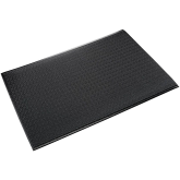 Crown Wear-Bond Tuff-Spun Pebble Surface Dry Area Anti-Fatigue Mat - 2' x 3', Black